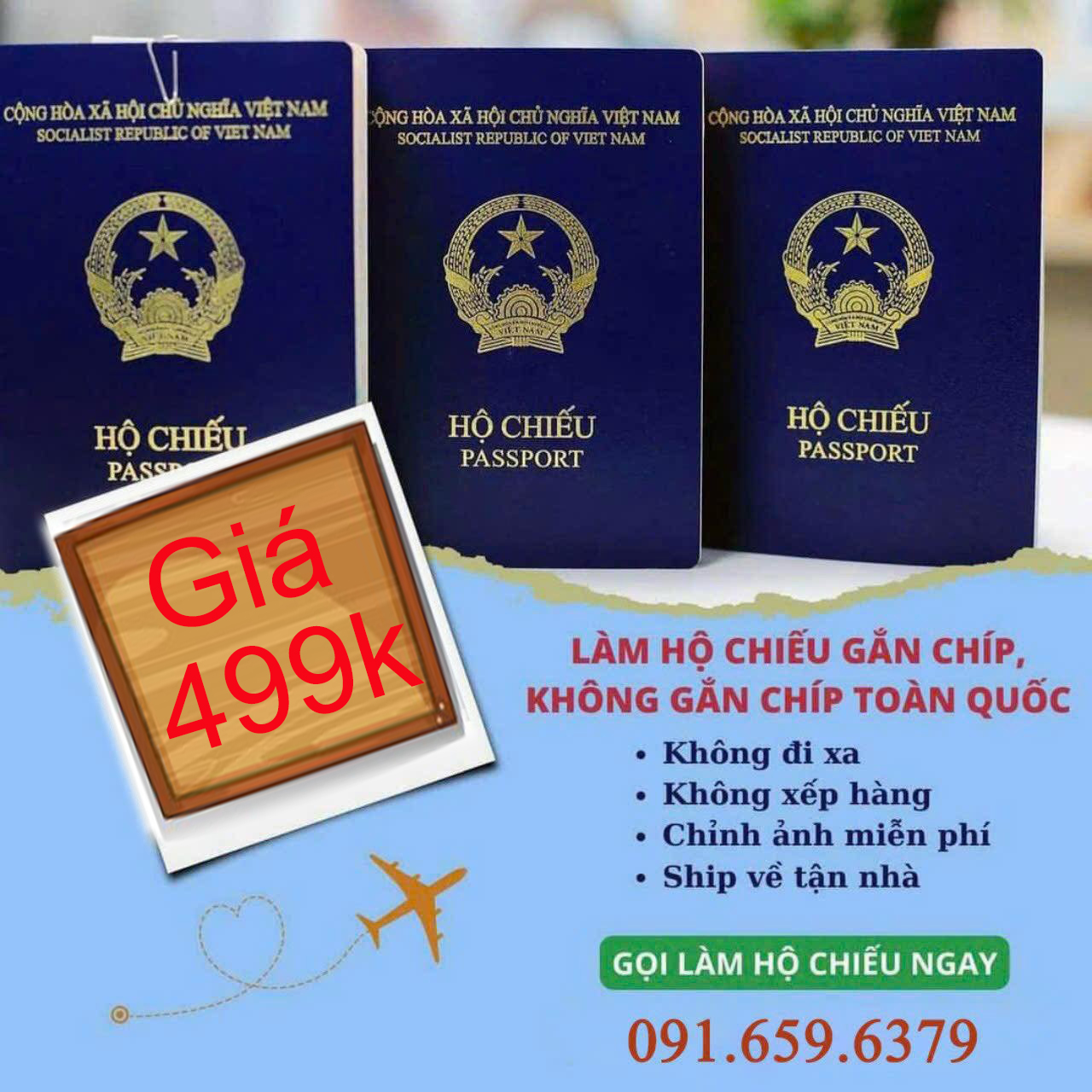 giá dịch vụ làm hộ chiếu